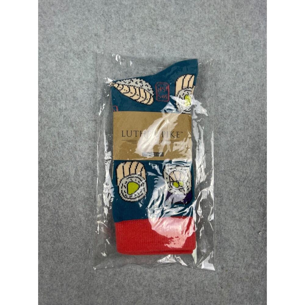 Luther‎ Pike Sushi Novelty Food Socks Size 8-13